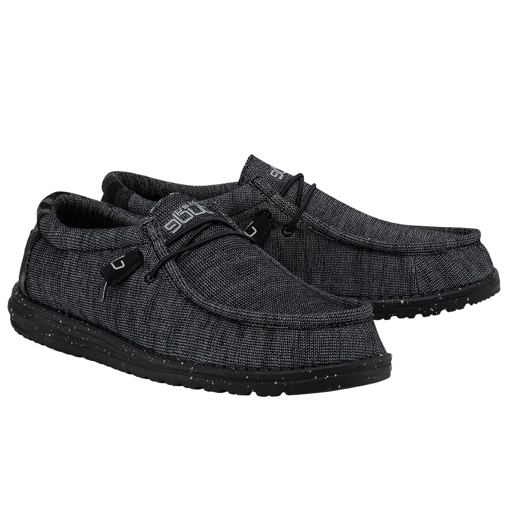 Hey Dude Men's Wally Stretch Midnight Bunker Shoes 110384770 3 Hey Dude Men's Wally Stretch Midnight Bunker Shoes 110384770