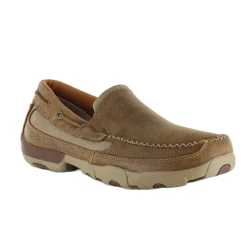 Twisted X Men's Brown Bomber Slip On Driving Mocs MDMS002