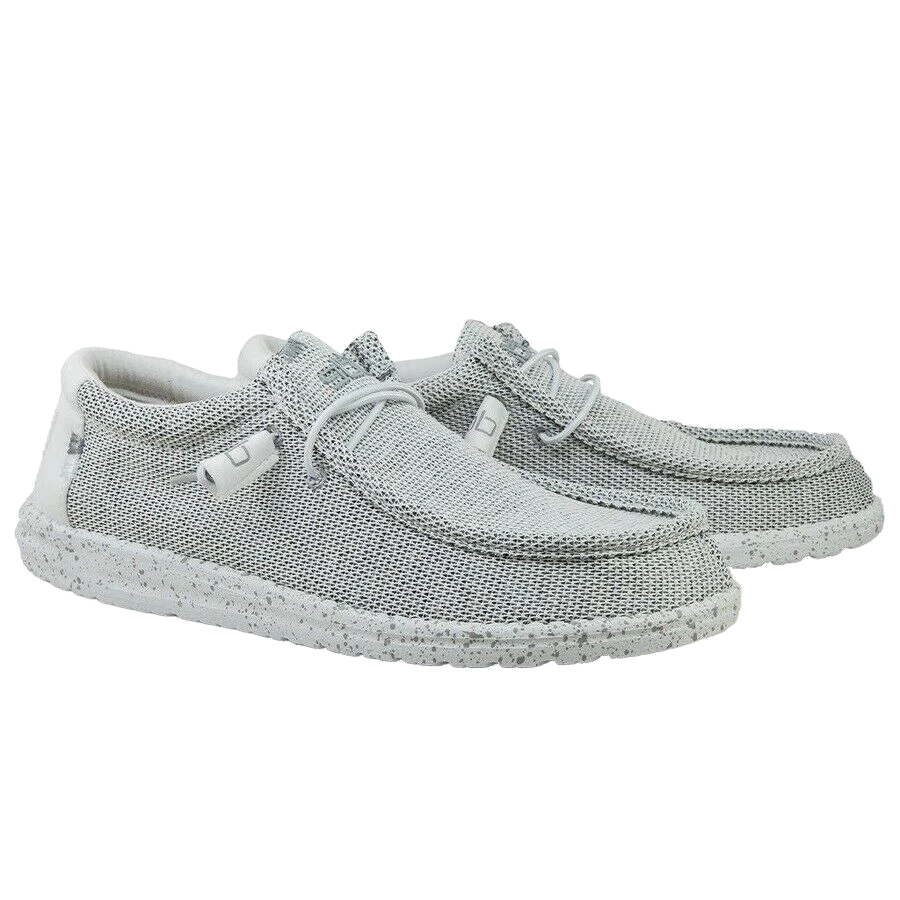 Hey Dude Men's Wally Sox Stone White Shoes 110350703 3 Hey Dude Men's Wally Sox Stone White Shoes 110350703