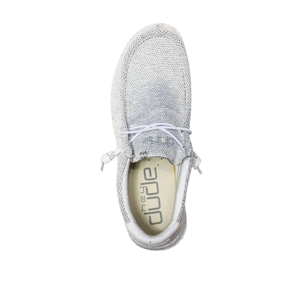 Hey Dude Men's Wally Sox Stone White Shoes 110350703 4 Hey Dude Men's Wally Sox Stone White Shoes 110350703 - Image 2