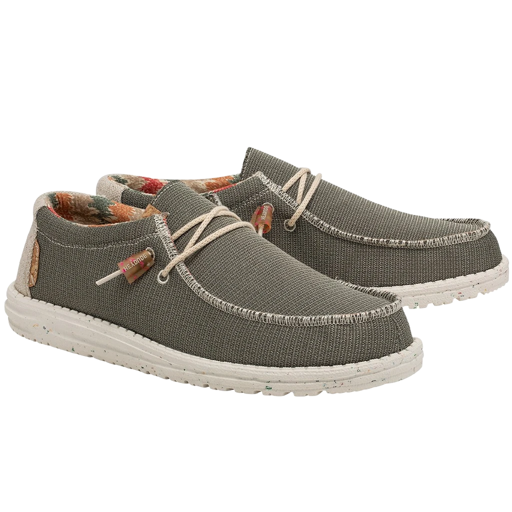 Hey Dude Men's Wally Eco Sox Algae Slip On Shoes 112478354 3 Hey Dude Men's Wally Eco Sox Algae Slip On Shoes 112478354