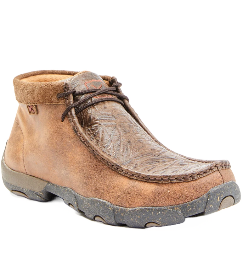 Twisted X® Men's Chukka Driving Moc Chocolate & Chocolate Shoes MDM0090 3 Twisted X® Men's Chukka Driving Moc Chocolate & Chocolate Shoes MDM0090