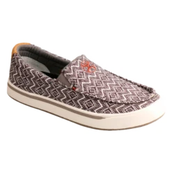 Twisted X® Men's Hooey Slip-On Loper Black & White Shoes MHYC027