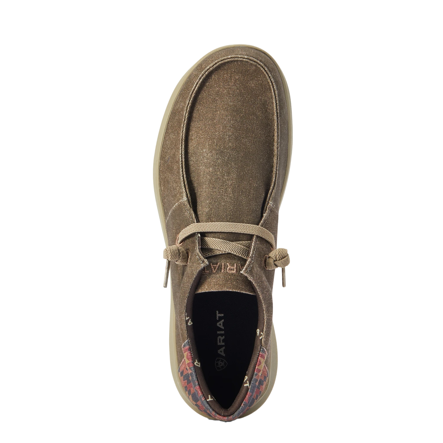 Ariat Men's Hilo Stretch Lace Dark Tan & Rust Aztec Shoe 10040445 4 Ariat Men's Hilo Stretch Lace Dark Tan & Rust Aztec Shoe 10040445 - Image 2