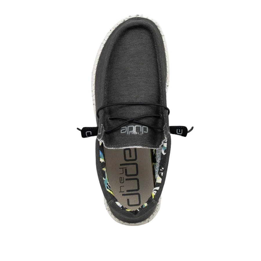 Hey Dude Men's Wally Stretch Black Shoes 110384900 4 Hey Dude Men's Wally Stretch Black Shoes 110384900 - Image 2