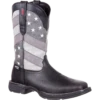 Durango Men's Rebel Faded Black & Grey Flag Square Toe Boot DDB0125