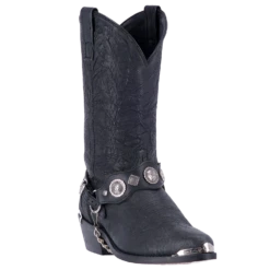 Dan Post Dingo Men's Suiter Black Leather Harness Boots DI02175