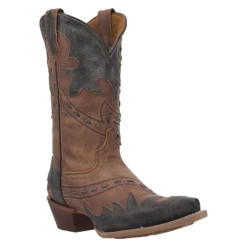 Dan Post Laredo Men's Porter Tan & Black Snip Toe Boots 68408