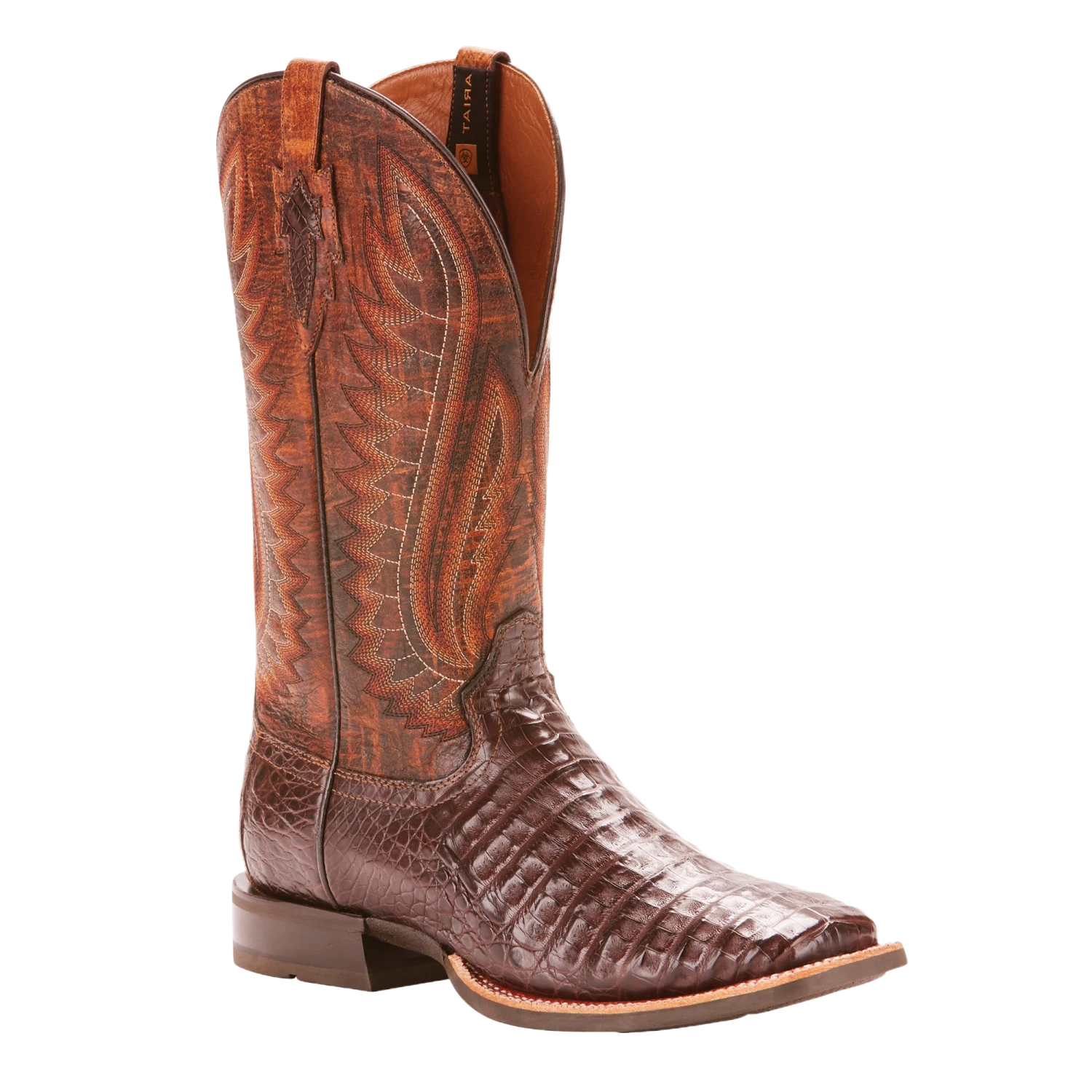 Ariat® Men's Double Down Caiman Belly Wide Square Toe Boots 10025088 3 Ariat® Men's Double Down Caiman Belly Wide Square Toe Boots 10025088