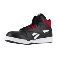 Reebok Men's High Top Black & Red Comp. Toe Work Sneakers Shoes RB4132 -Hardy Footwear Sales Store Reebok RB4132 BB4500 Work 03
