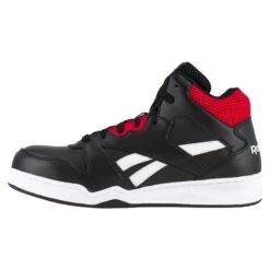 Reebok Men's High Top Black & Red Comp. Toe Work Sneakers Shoes RB4132 -Hardy Footwear Sales Store Reebok RB4132 BB4500 Work 04
