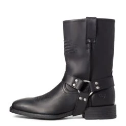 Ariat Men's Harness Patriot Ultra Black Ink Western Boots 10035767 -Hardy Footwear Sales Store S21 MNS WEST 10035767 side