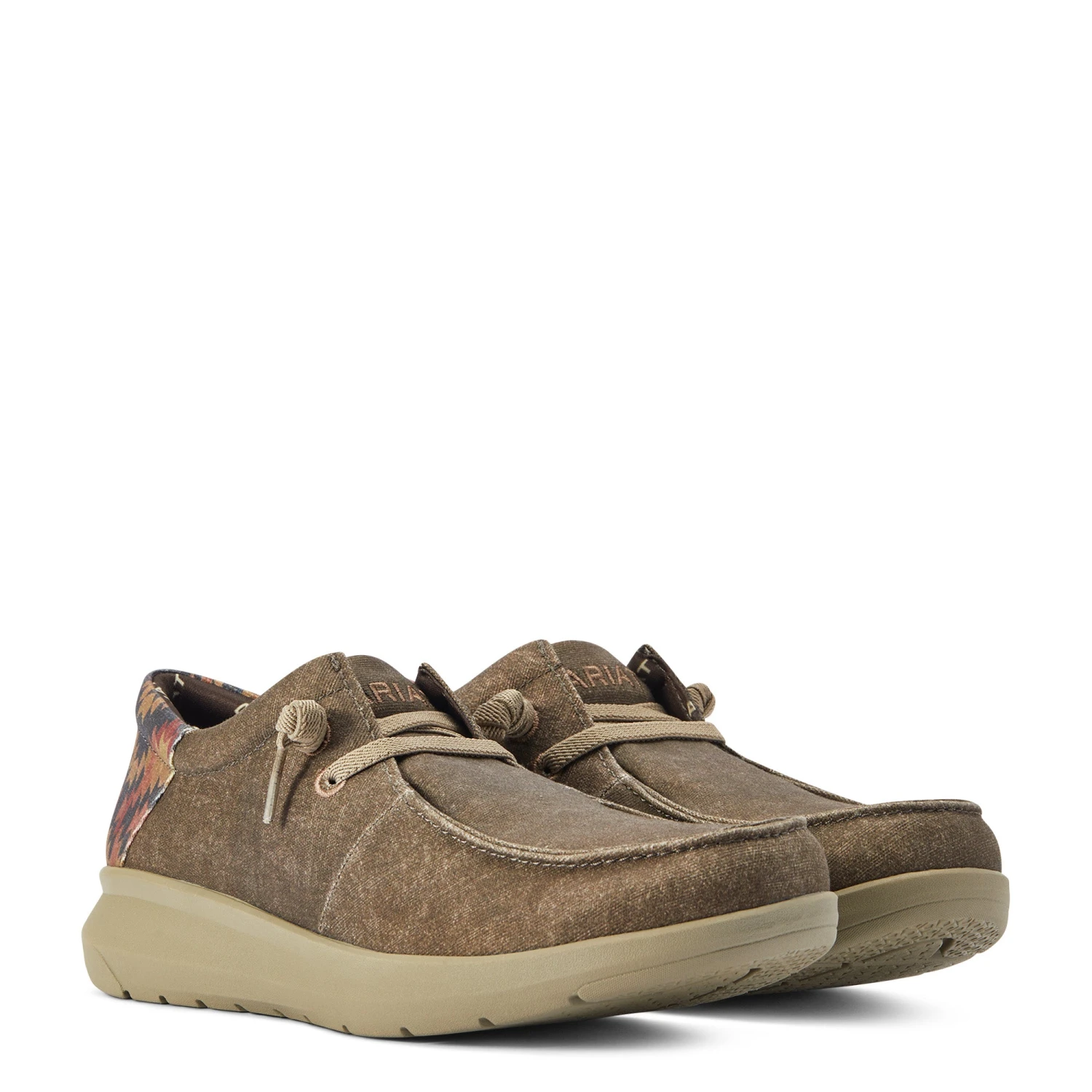 Ariat Men's Hilo Stretch Lace Dark Tan & Rust Aztec Shoe 10040445 7 Ariat Men's Hilo Stretch Lace Dark Tan & Rust Aztec Shoe 10040445 - Image 5