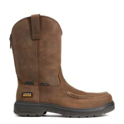 Ariat Men's Turbo Pull On Moc Carbon Toe H2O Boots 10040396 -Hardy Footwear Sales Store S22 MNS WORK 10040396 side