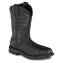 Irish Setter By Red Wing Marshall Black H20 Steel Toe Work Boots 83956