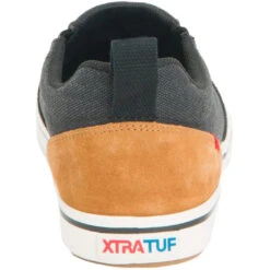 XTRATUF Men's Sharkbyte Canvas Black Deck Shoes XSB-001 -Hardy Footwear Sales Store XSB001 4 EXTRALARGE