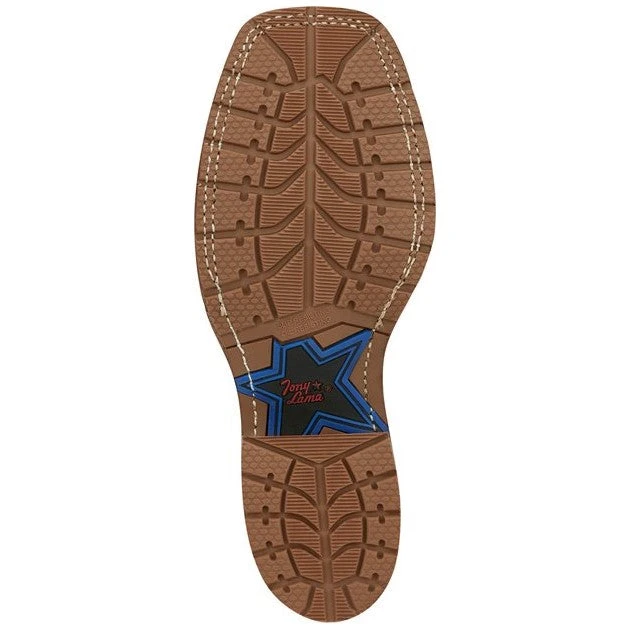 Tony Lama Men's Bowie Taupe Brown Elephant Print Leather Boots XT5103 5 Tony Lama Men's Bowie Taupe Brown Elephant Print Leather Boots XT5103 - Image 3