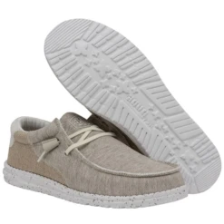 Hey Dude Men's Wally Stitch Dirt Road Beige Slip On Shoes 40021-2Z7 -Hardy Footwear Sales Store dirtroad